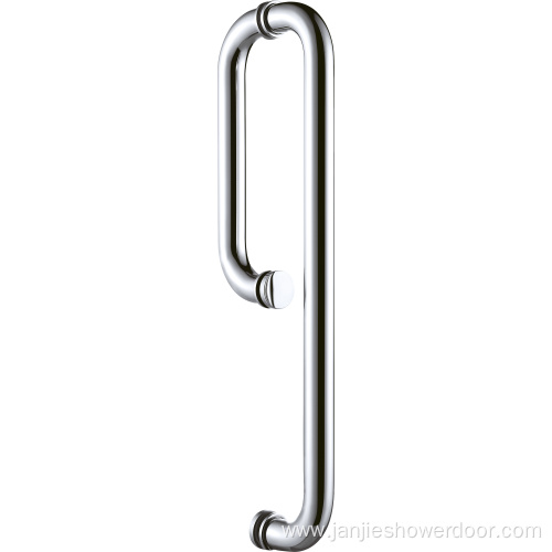 L-shape shower door handle